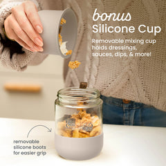 Bentgo Leak-Proof Glass Food Jars, Boots, & Inner Cup (16 fl oz Jars)